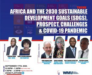 Africa and the 2030 Sustainable Development Goals (SDG’s): Prospects, challenges and Covid-19 pandemic.